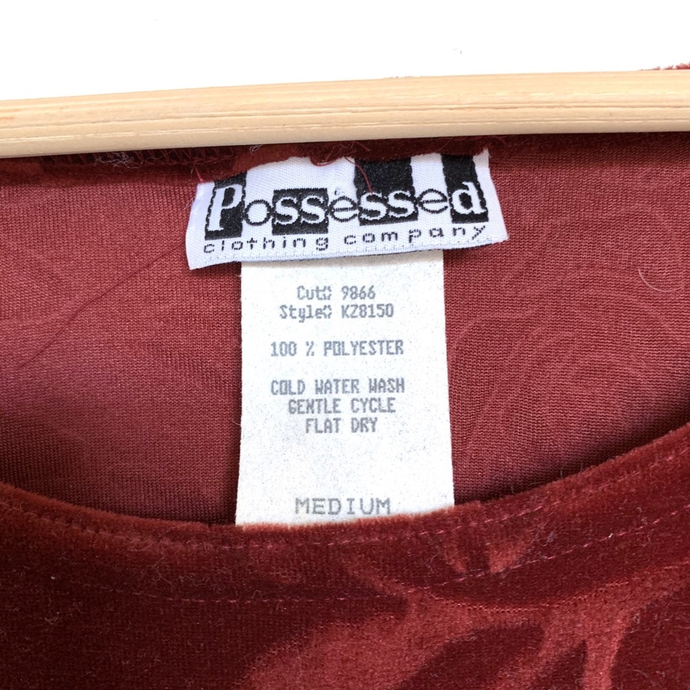 FREE w Any Purchase Vintage Velvet Rose Maxi Dress - Picture 4 of 8